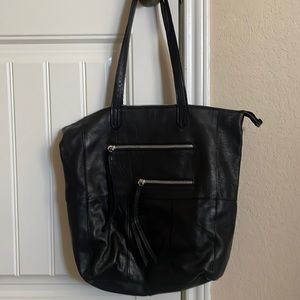 Real leather Black Tote